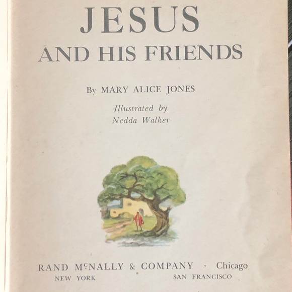 Rare VTG '47 Jesus & His Friends~Mary A. Jones HC Book Illustrated Rand McNally - Picture 1 of 16
